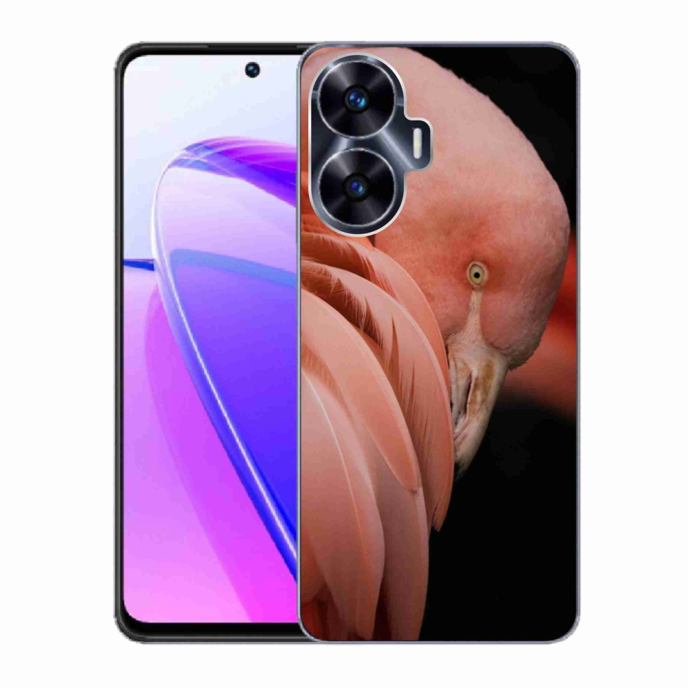 Zselés borítás mmCase a Realme C55 készülékhez - flamingó 3