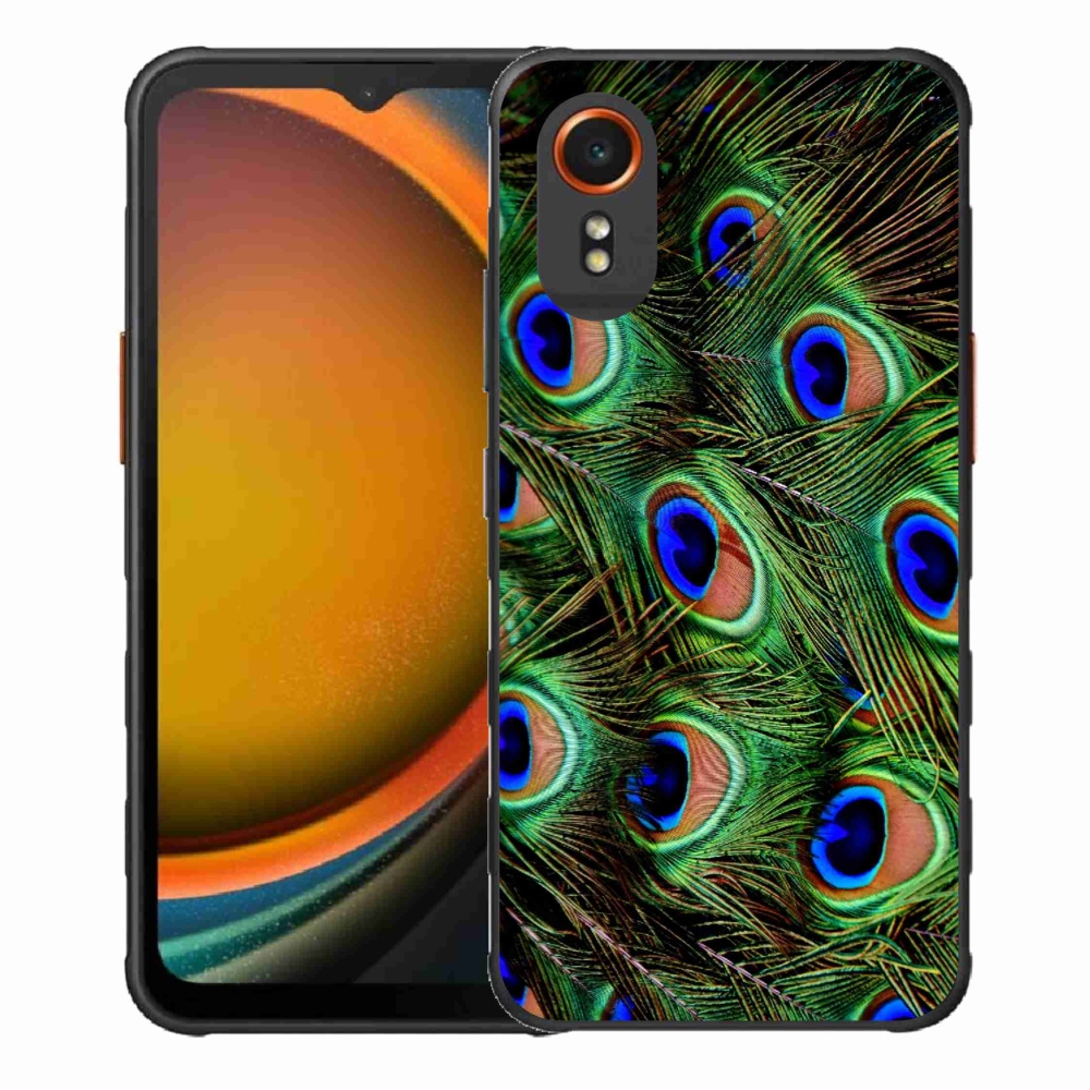 Zselés borítás mmCase Samsung Galaxy Xcover 7 készülékhez - pávatoll
