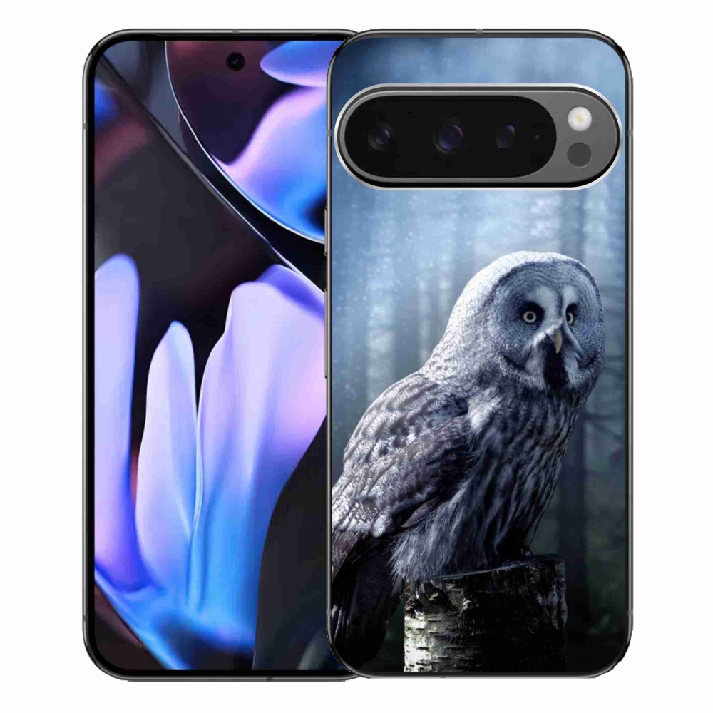 Zselés borítás mmCase a Google Pixel 9 Pro XL számára - bagoly