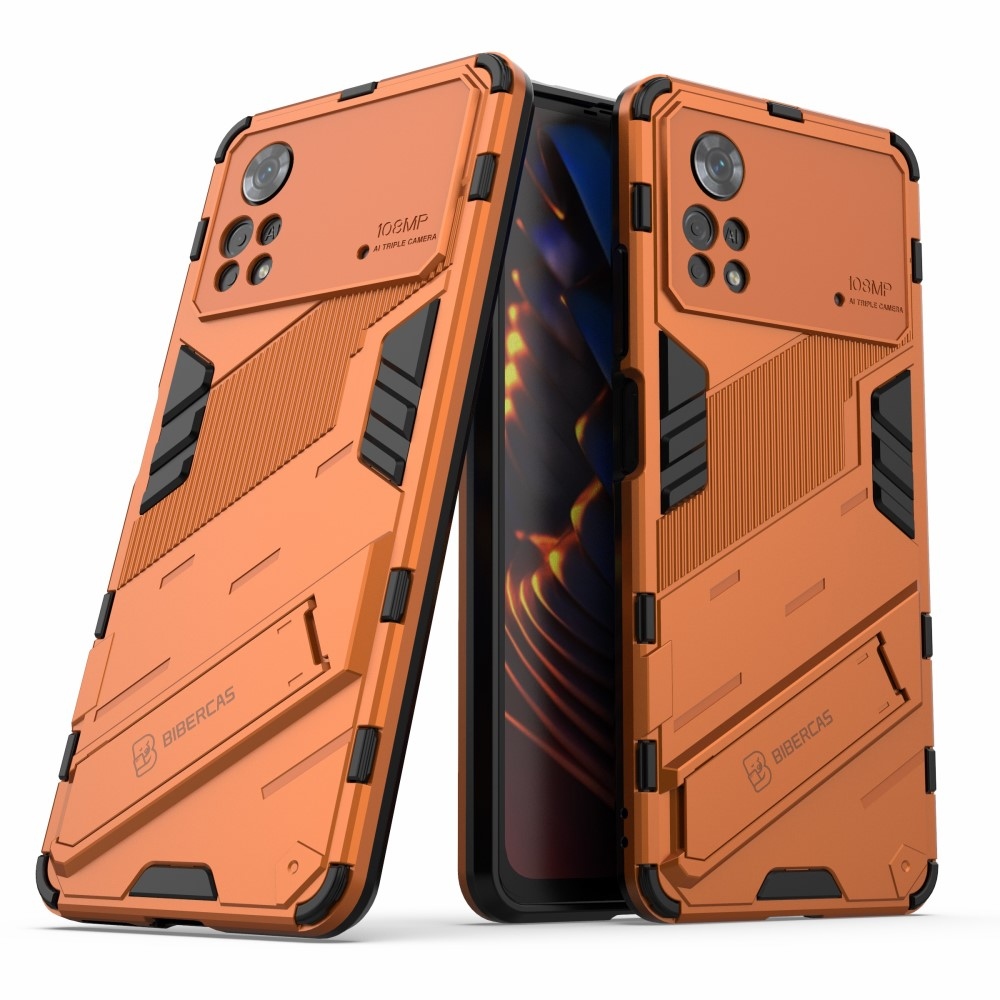 Tartós borító Xiaomi Poco X4 Pro 5G - narancssárga színben