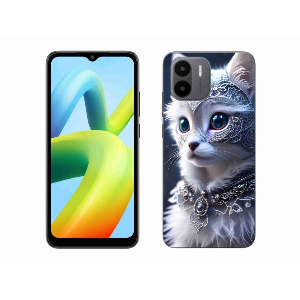 Gél borítás mmCase a Xiaomi Redmi A1/Redmi A2 készülékhez - fehér macska