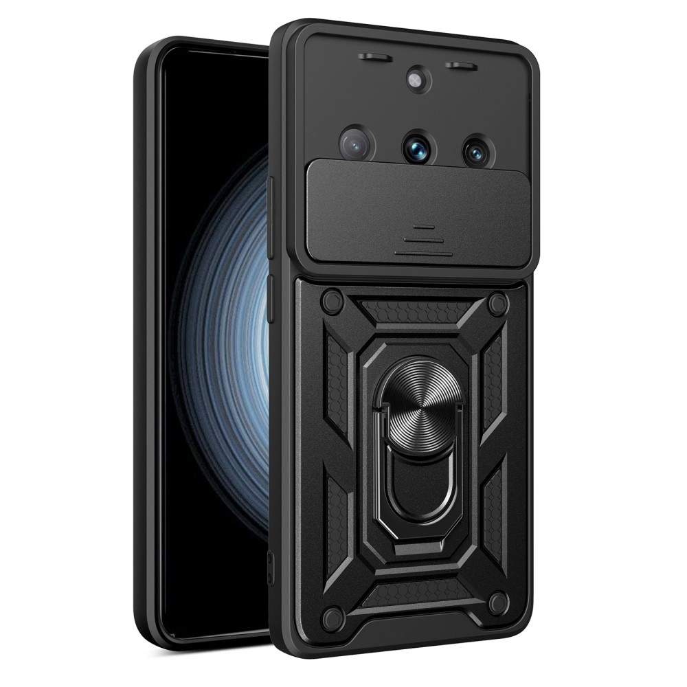 Tartós csúszóborítás a Realme 11 Pro 5G/11 Pro+ 5G készülékhez - Fekete