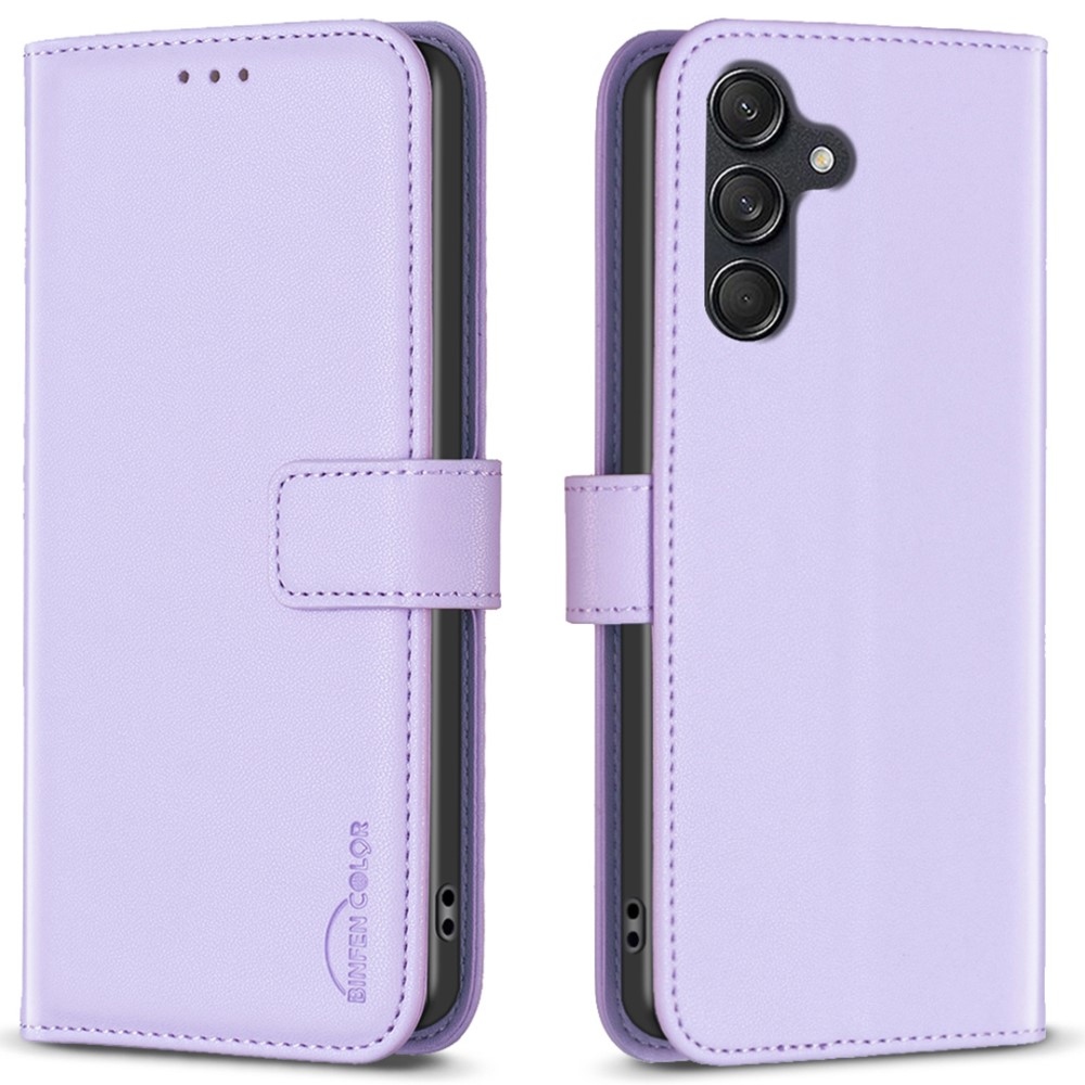 BNF könyvtáska Samsung Galaxy M55 5G - világos lila