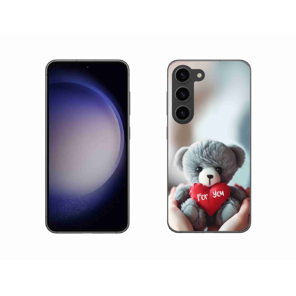Gél borítás mmCase Samsung Galaxy S23 5G - mackó a szerelmesek számára