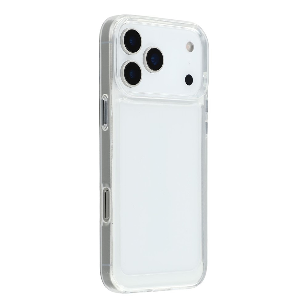 Gél tok fix hátlappal iPhone 17 Pro Max készülékhez - átlátszó