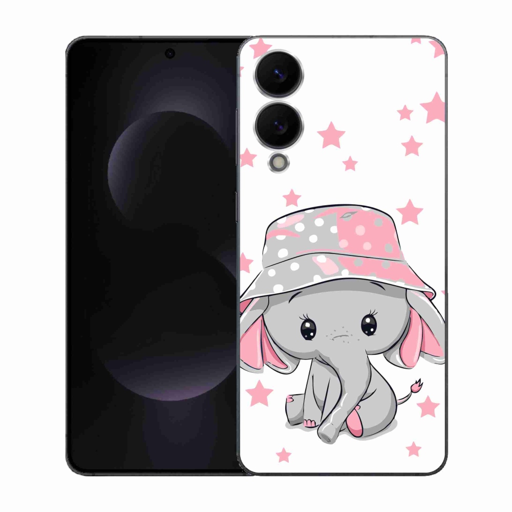 Gél védőhuzat mmCase Samsung Galaxy S25 Edge készülékhez - rózsaszín elefánt