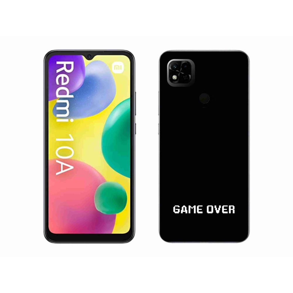 Gél borító mmCase a Xiaomi Redmi 10A számára - játék fekete háttérrel