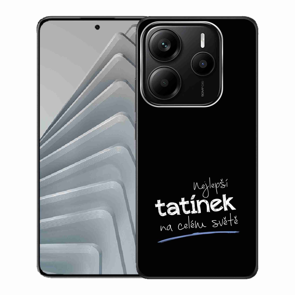 Gél borító mmCase a Xiaomi Redmi Note 14 5G-hez - legjobb apuci 4 fekete háttérrel