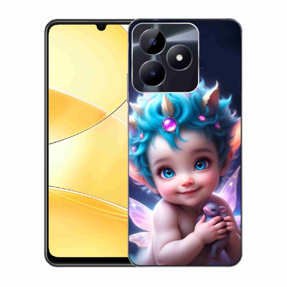 Gél borítás mmCase a Realme C51/C53 készülékhez - baba pillangószárnyakkal