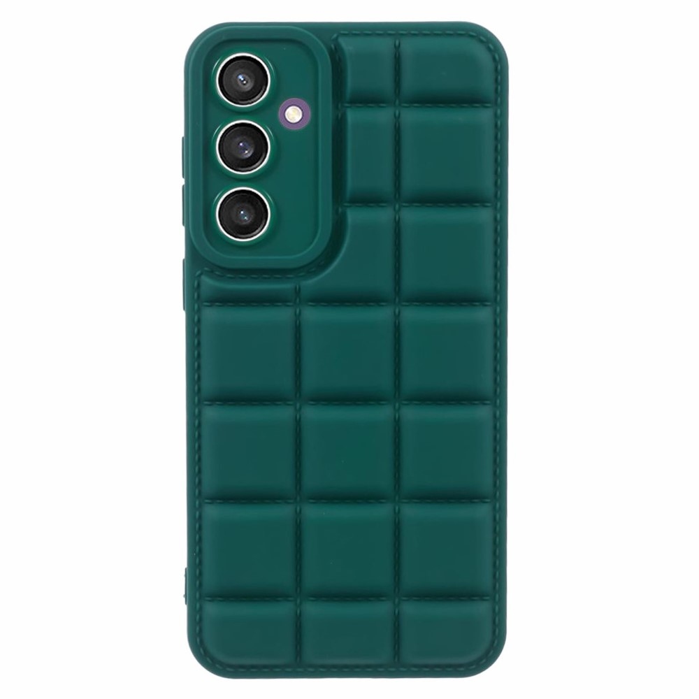 Rácsos tartós zselés tok Samsung Galaxy S23 FE készülékhez - zöld