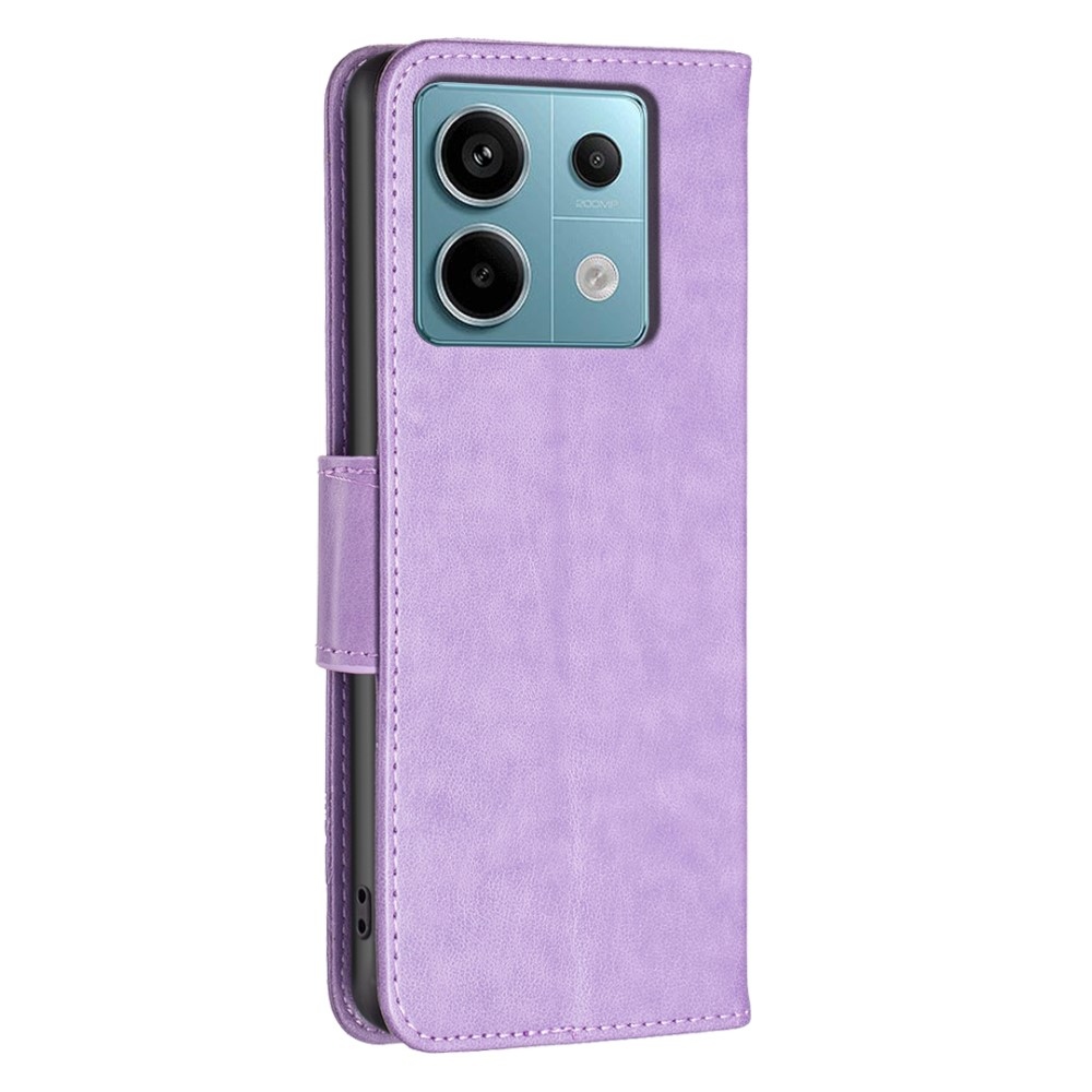 Pillangó könyv tok Xiaomi Redmi Note 13 Pro 5G/Poco X6 5G - világos lila