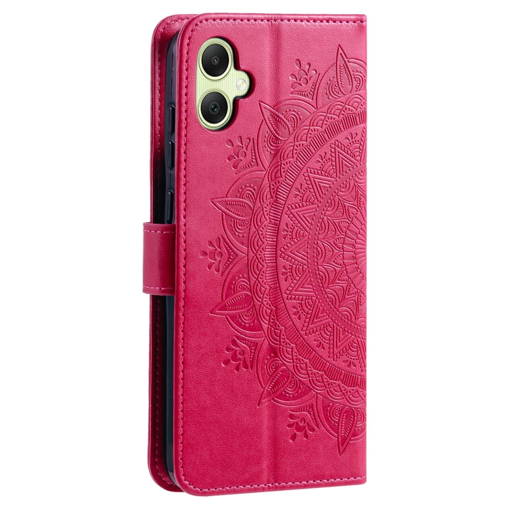 Mandala könyv tok Samsung Galaxy A06 4G - rózsa