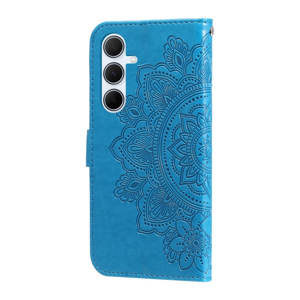 Mandala könyv tok Samsung Galaxy A36 5G készülékhez - kék