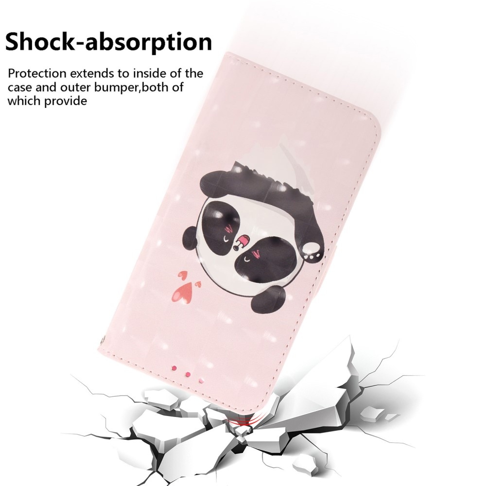 Nyomtatott könyv tok a Xiaomi Redmi 12 4G/5G készülékhez - aranyos panda