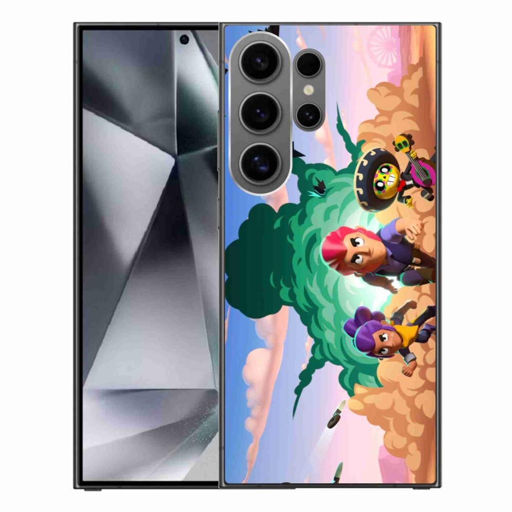 Gél borítás mmCase Samsung Galaxy S24 Ultra - verekedős csillagok