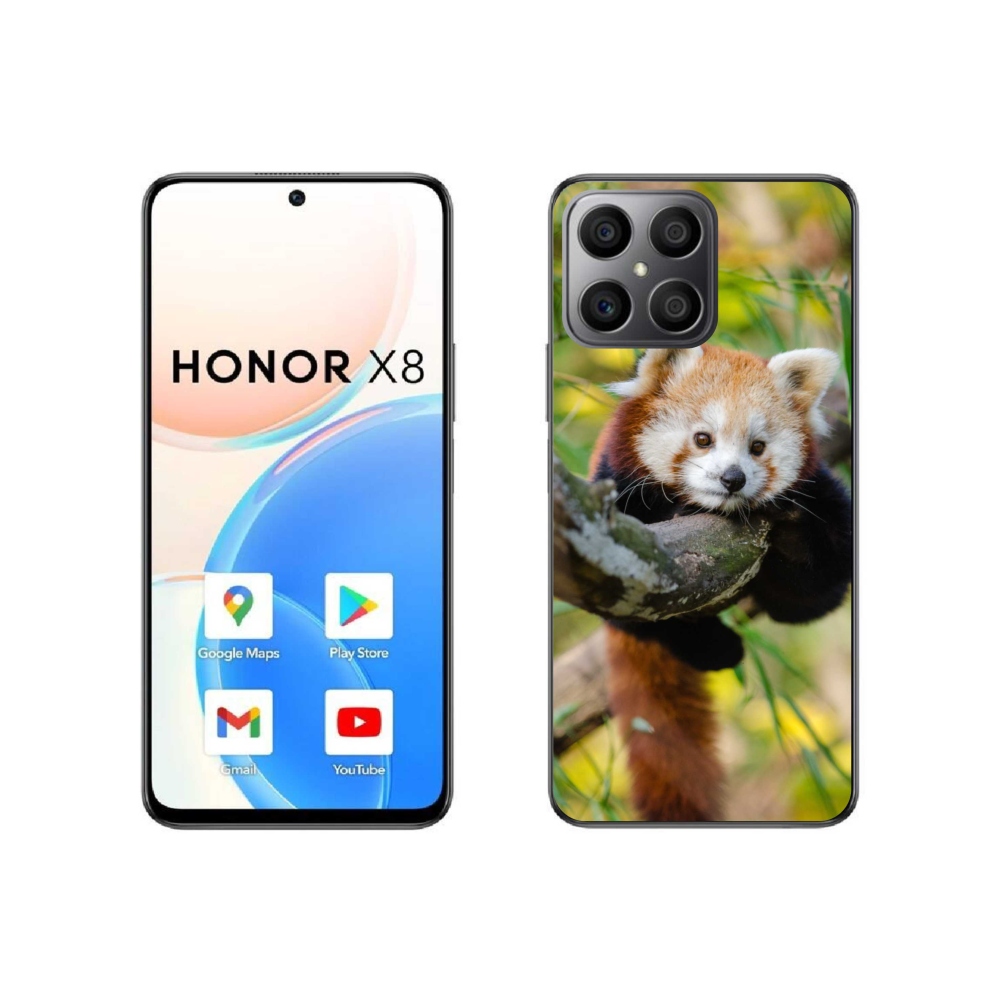 Zselés borítás mmCase a Honor X8 4G készülékhez - pandavörös