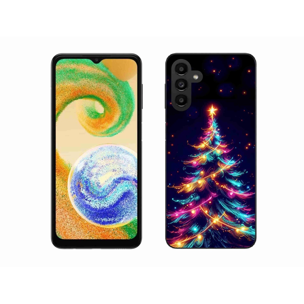 Zselés borítás mmCase Samsung Galaxy A04s (164.7x76.7x9.1mm) - neon karácsonyfa