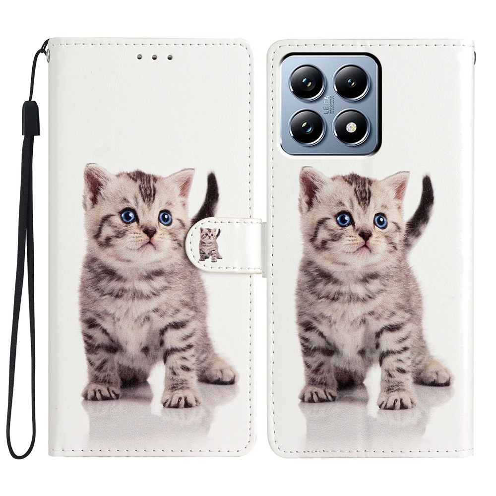 Egyedi könyv tok a Xiaomi 15T-hez - cica