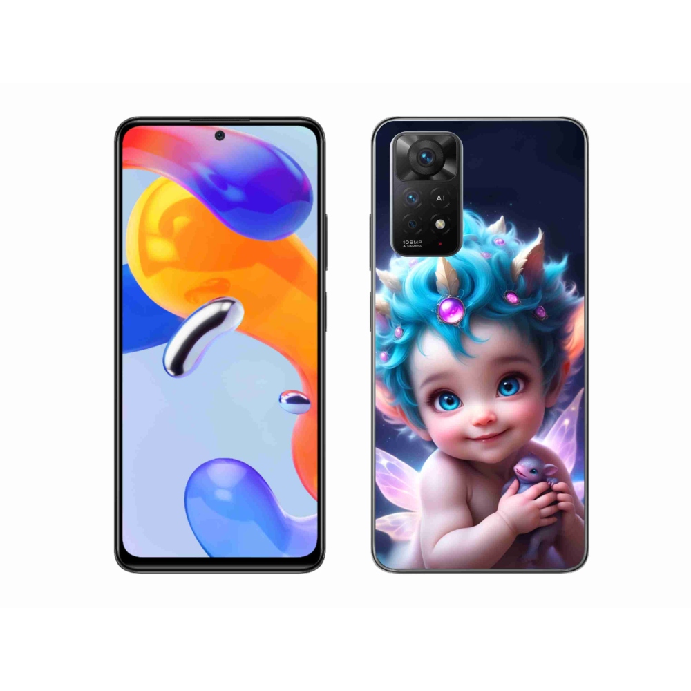Gél borítás mmCase a Xiaomi Redmi Note 11 Pro 4G/5G-hez - baba pillangószárnyakkal