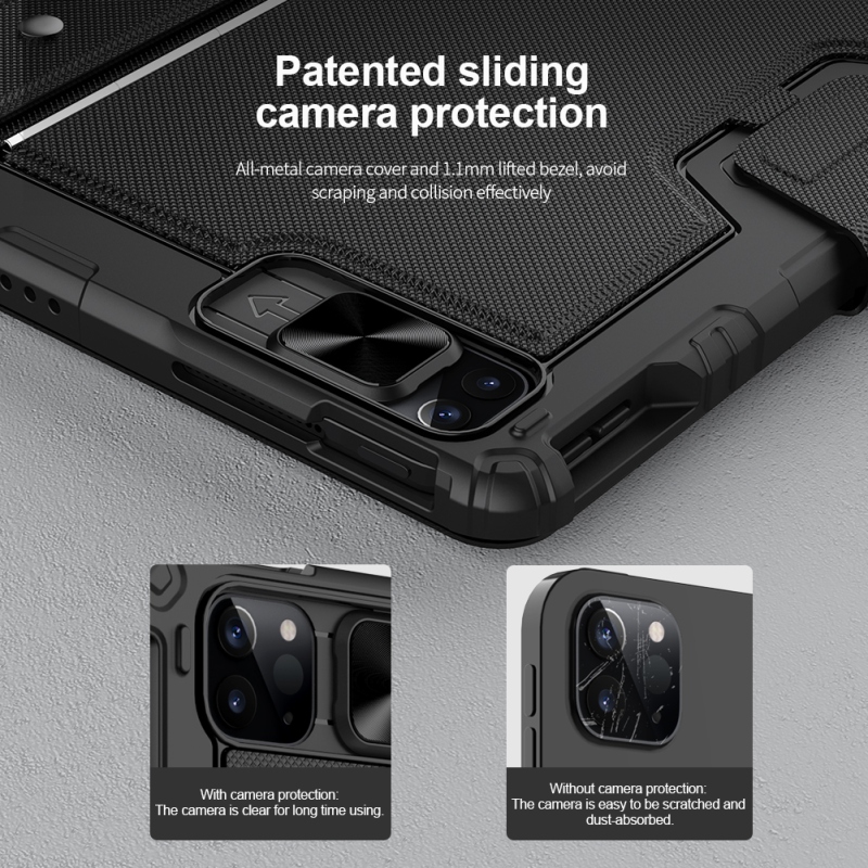 Nillkin Bumper Combo billentyűzet tok iPad Pro 12.9 2020/2021/2022 iPad Pro 12.9 2020/2021/2022 Fekete