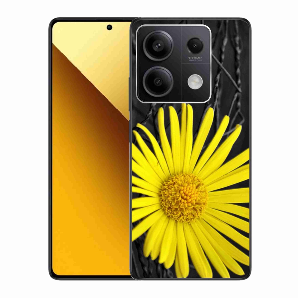 Gél borítás mmCase a Xiaomi Redmi Note 13 5G-hez - sárga virág