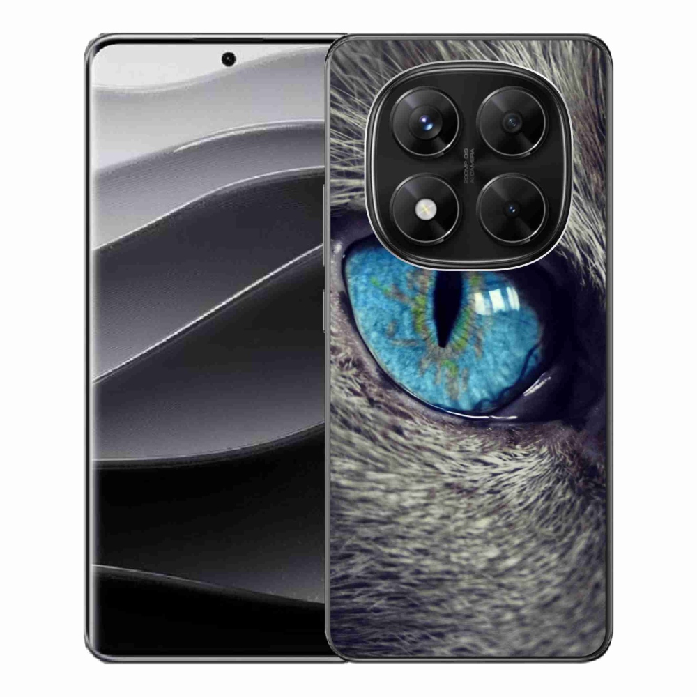 Gél borítás mmCase a Xiaomi Redmi Note 14 Pro 5G/Poco X7 5G - kék macskaszemhez