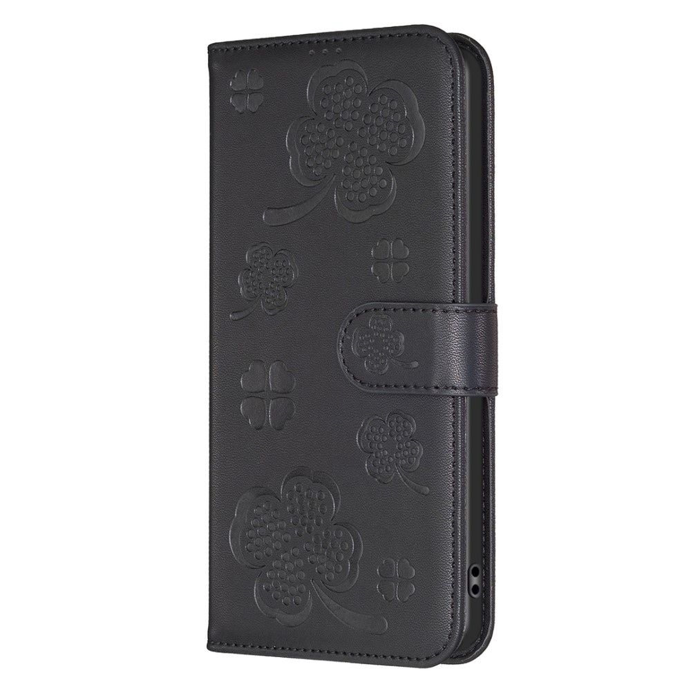 Clover könyv tok Xiaomi Redmi Note 14 Pro-hoz - fekete