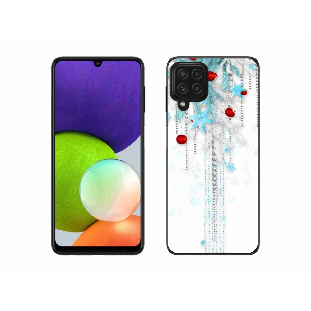 Gél borítás mmCase Samsung Galaxy A22 4G - karácsonyi dekorációval