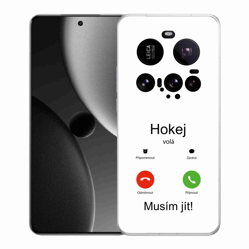 Gél borító mmCase a Xiaomi 15 Ultra - hoki hívások fehér háttérrel
