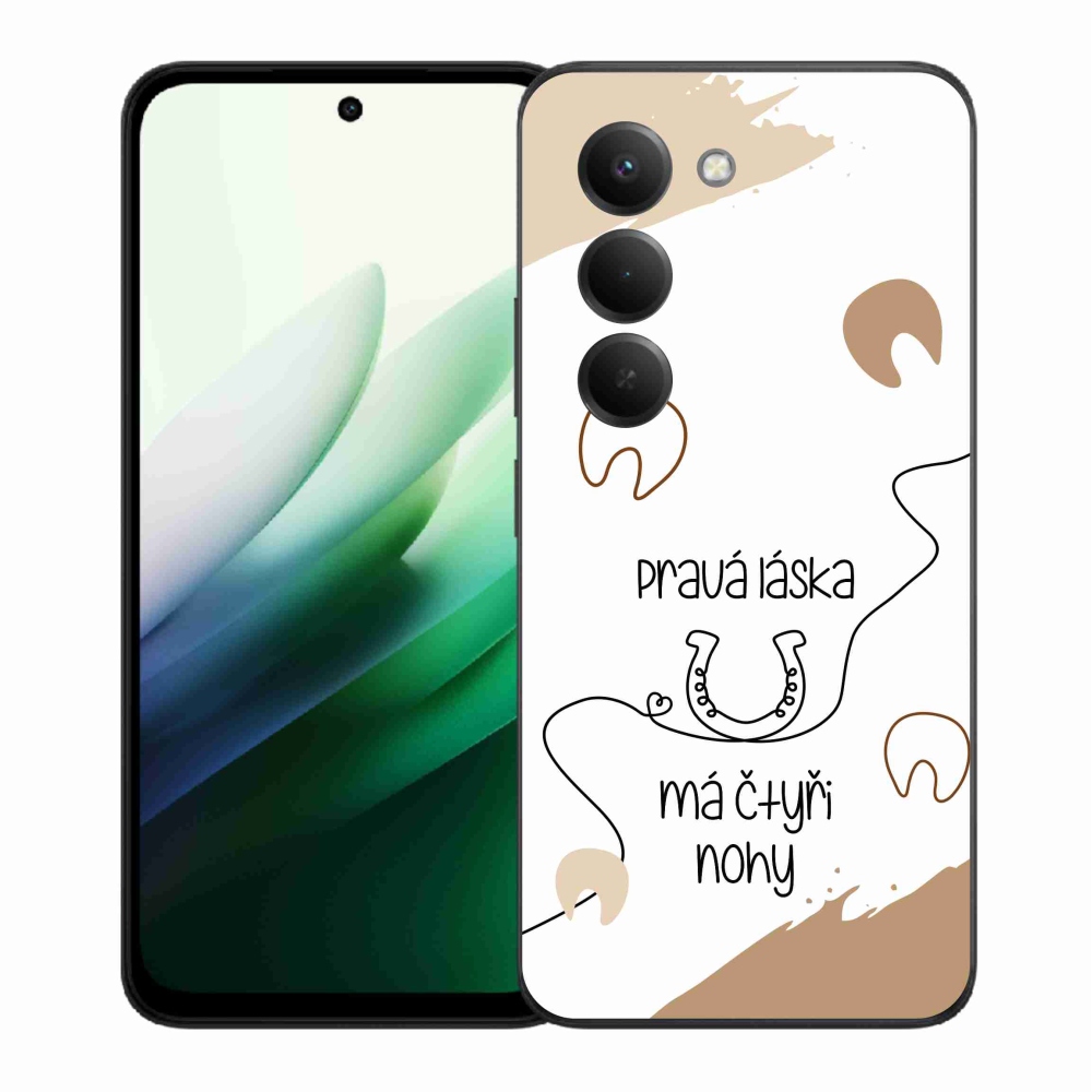 Gél borító mmCase a Xiaomi Redmi 15 5G-hez - ló motívum fehér háttérrel
