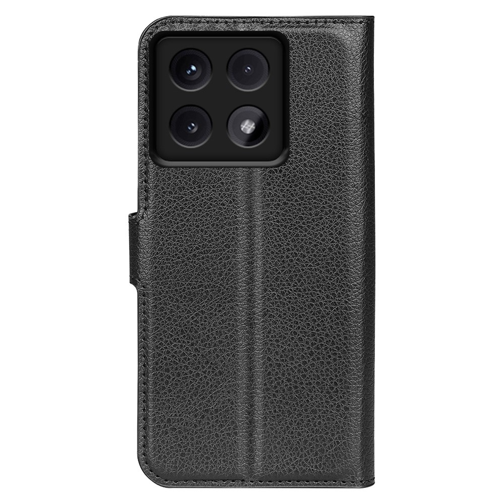Litchi könyv tok Xiaomi 14T Pro-hoz - fekete