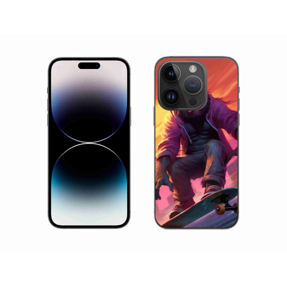 Zselés borítás mmCase iPhone 14 Pro készülékhez - gorilla gördeszkán