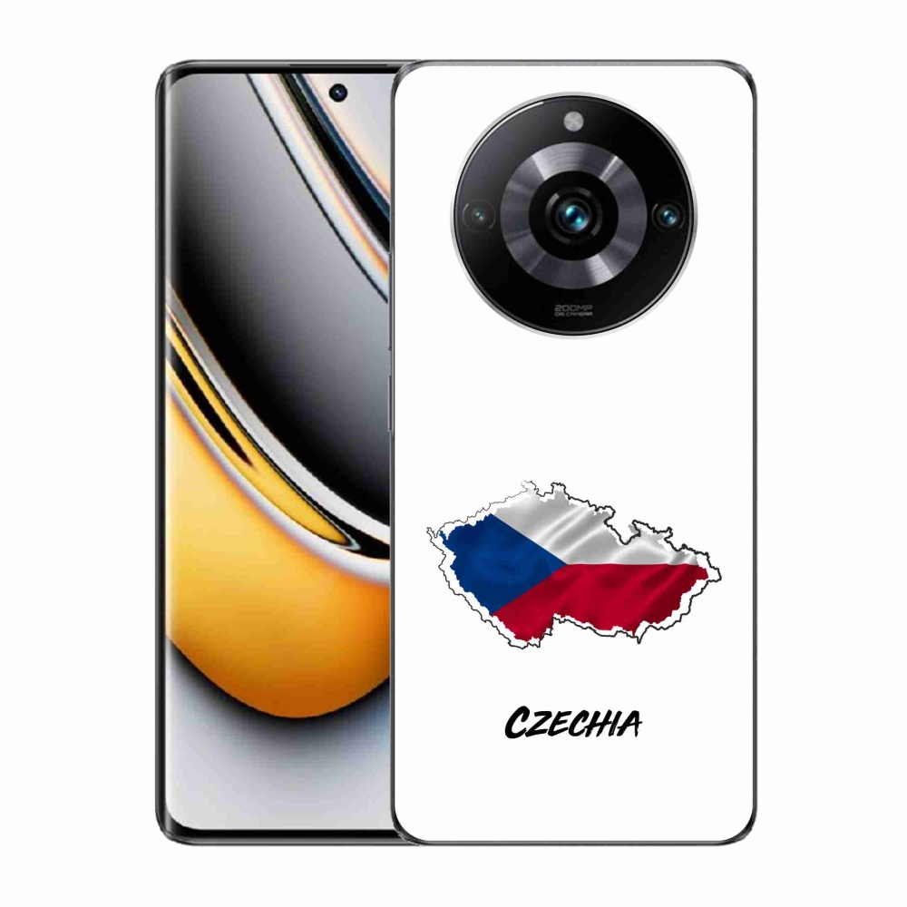Gél borító mmCase a Realme 11 Pro/11 Pro+ készülékhez - Csehország fehér háttér