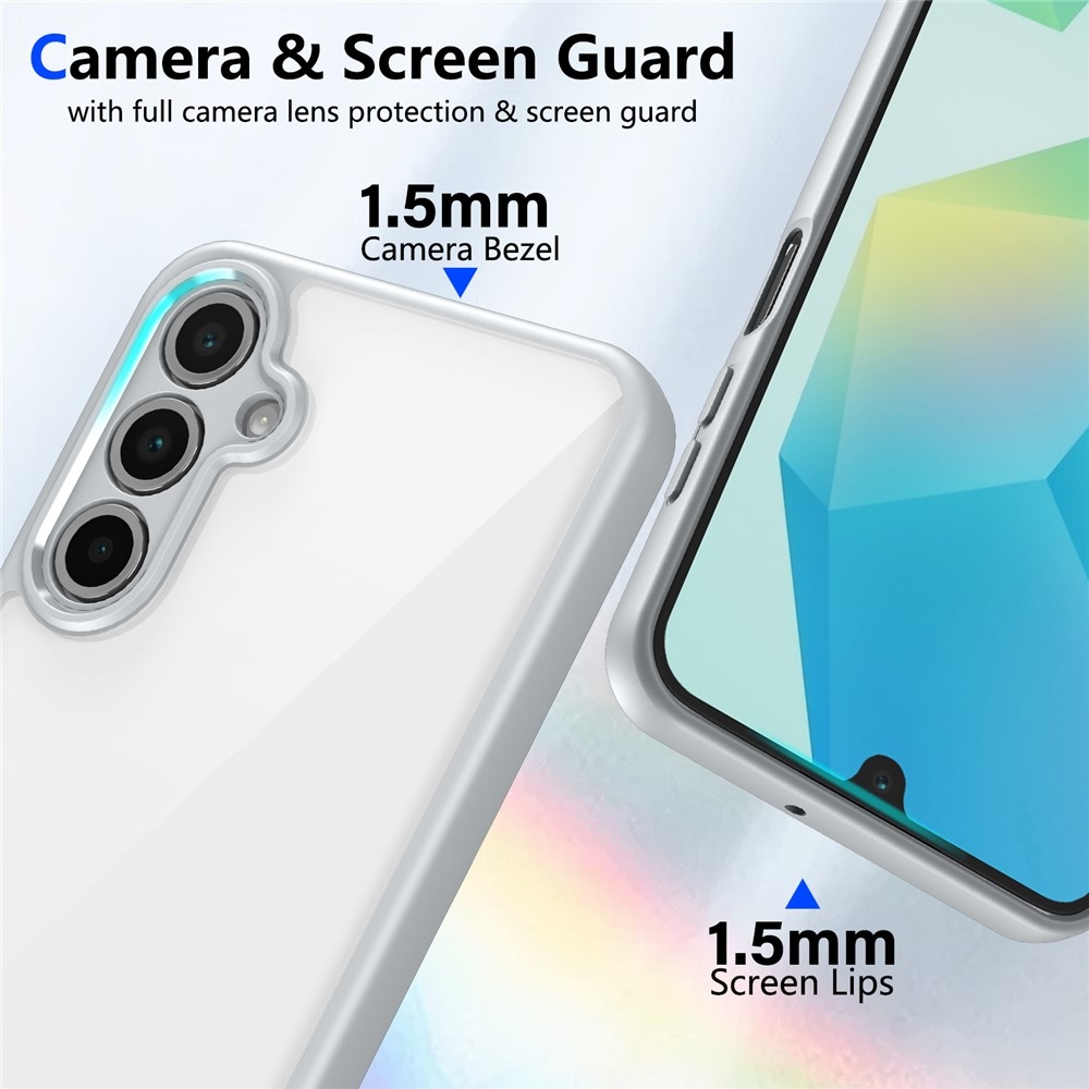 Zselés hátlapi tok kemény hátlappal Samsung Galaxy A17 5G - szürke