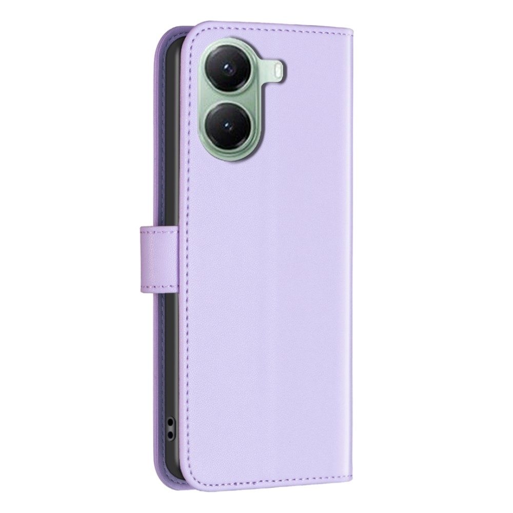 BNF könyv tok Xiaomi Poco X7 Pro 5G - világos lila