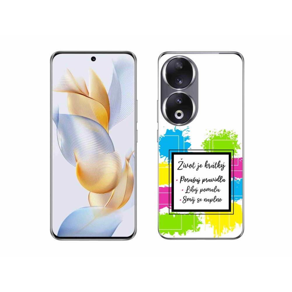 Zselés borító mmCase a Honor 90-hez - idézem 5 fehér háttér