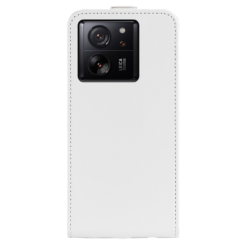 Függőleges flip tok Xiaomi 13T/13T Pro készülékhez - fehér
