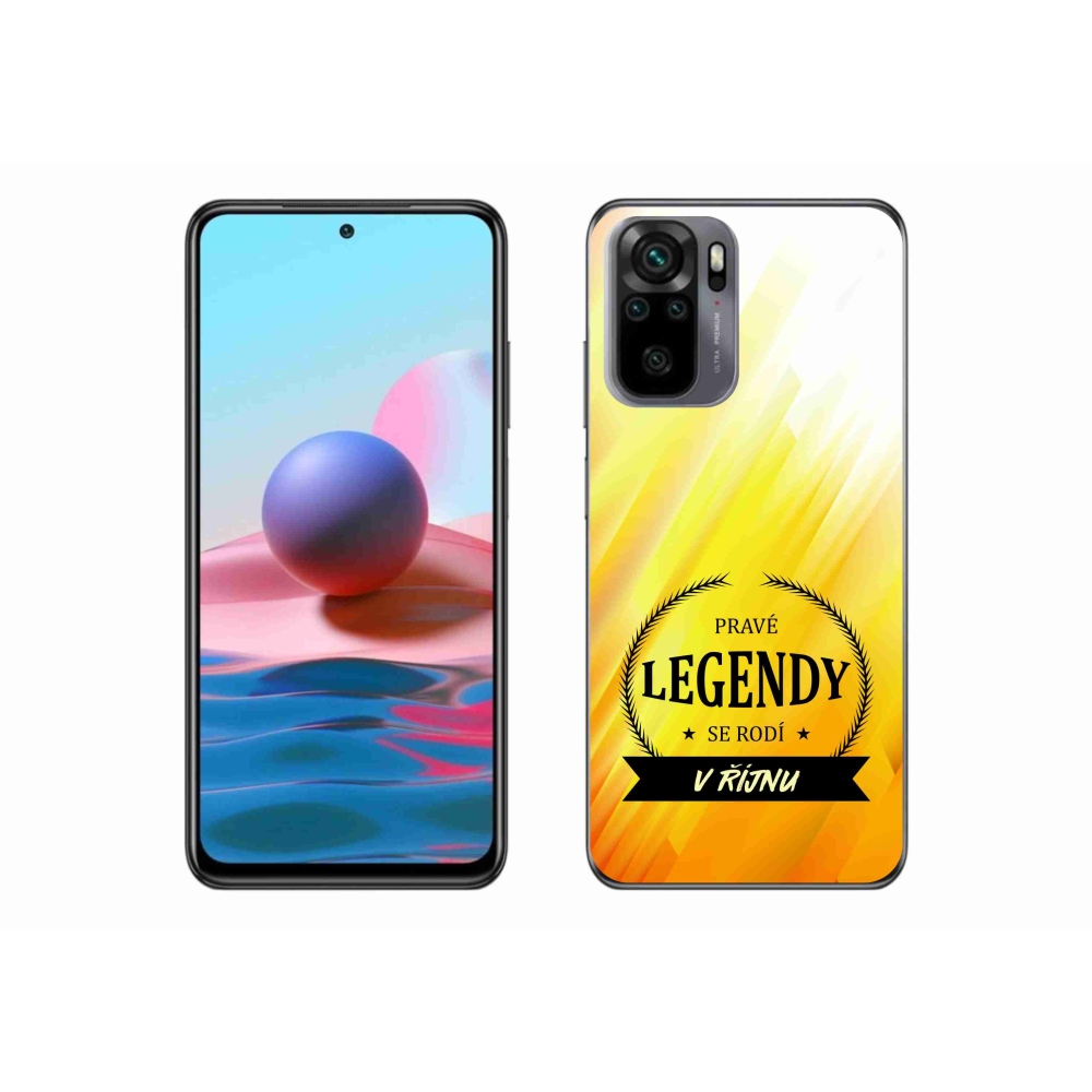 Gél borítás mmCase a Xiaomi Redmi Note 10 4G - Legendák októberben sárga háttérrel