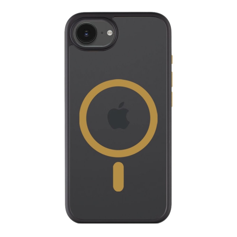 Taktikai MagForce Hyperstealth 2.0 borító iPhone 16e fekete/sárga színű készülékhez
