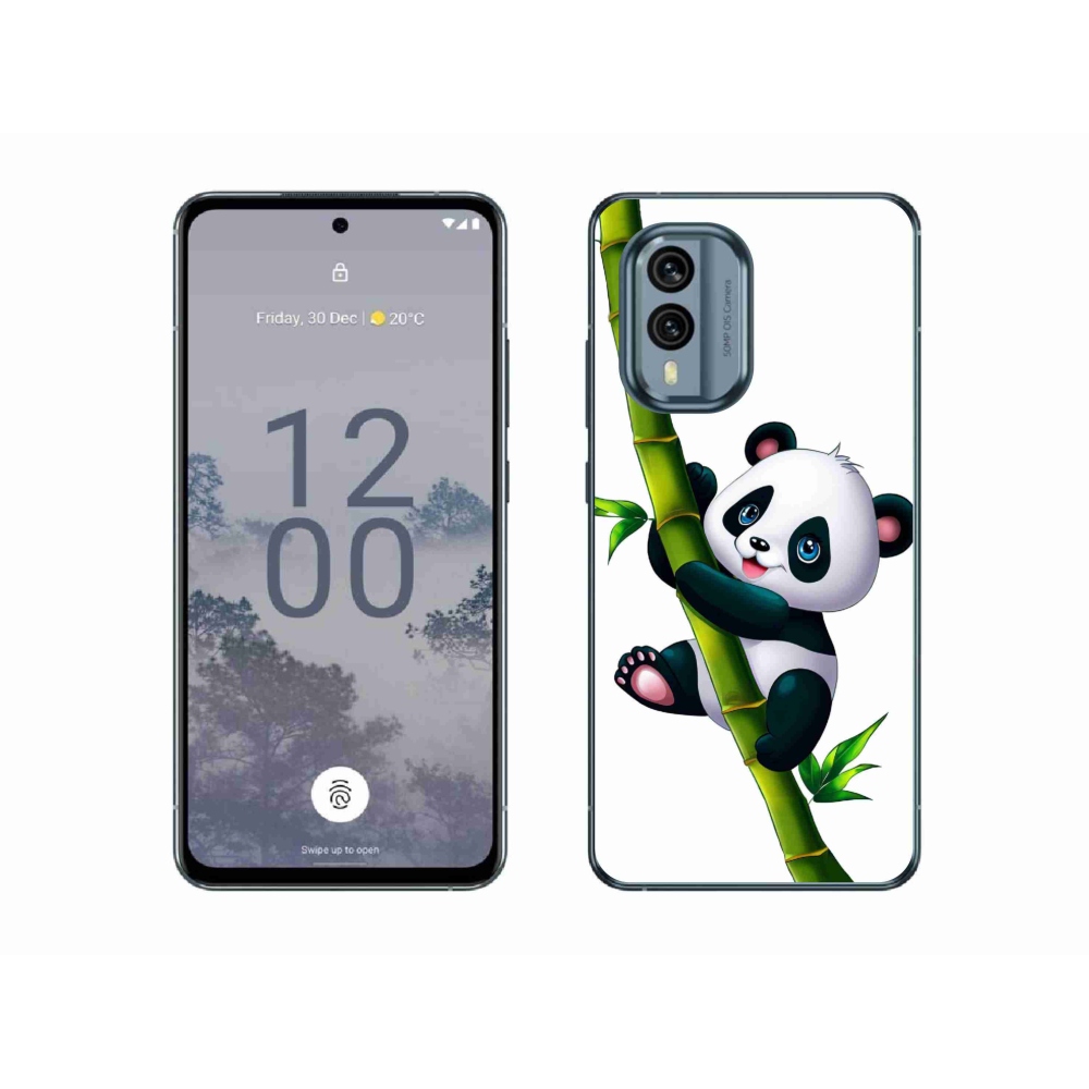 Zselés borítás mmCase a Nokia X30 5G készülékhez - bambusz pandával