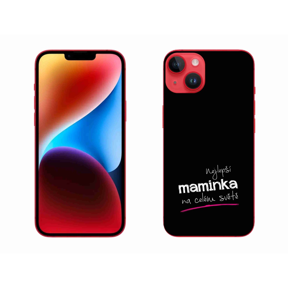 Gél borítás mmCase iPhone 14 Plus készülékhez - legjobb anya 4 fekete háttérrel