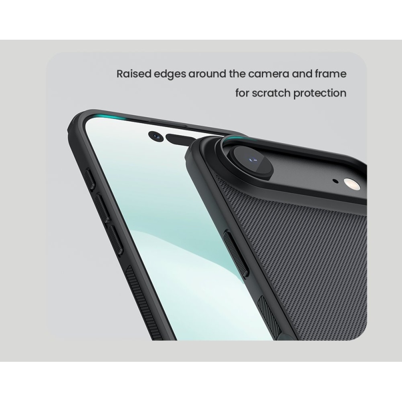 Nillkin Super Frosted PRO hátlap az Apple iPhone 17 Air készülékhez Fekete