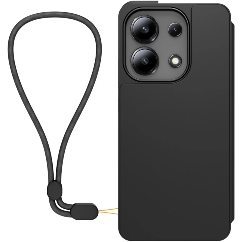 Készült Xiaomi Book Case tok tokkal Xiaomi Redmi Note 13 4G Fekete