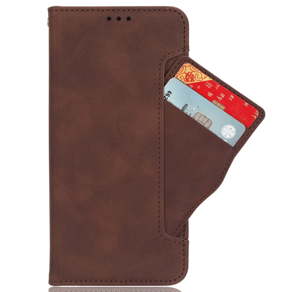Kártyás könyv tok Xiaomi Redmi Note 14S/Note 13 Pro 4G/Poco M6 Pro - barna színben