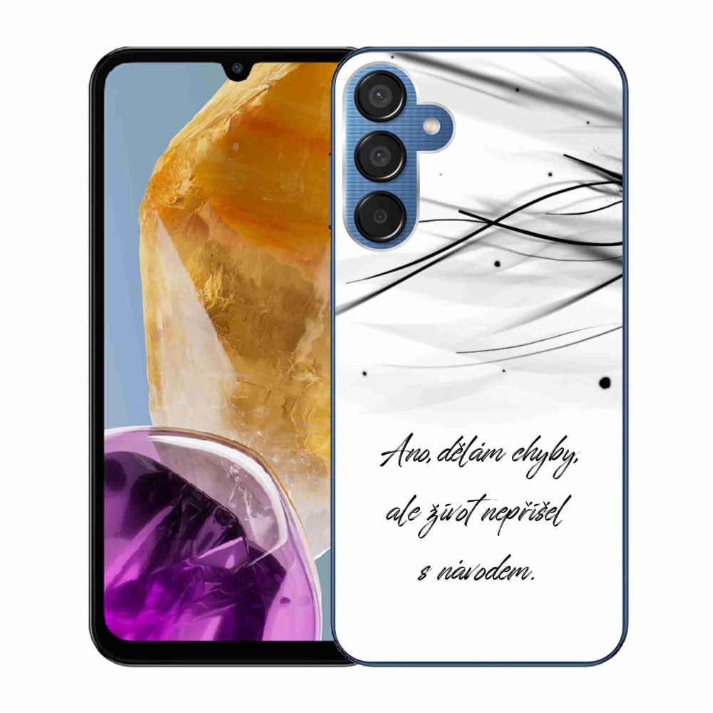 Gél borító mmCase Samsung Galaxy M15 5G - idézem fehér háttér