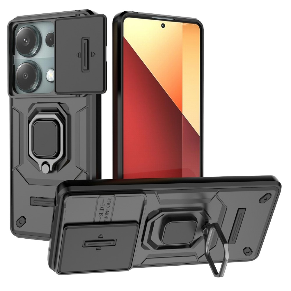 Lencseálló borítás Xiaomi Redmi Note 14S-hez - fekete