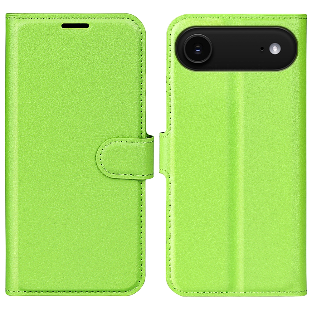 Litchi könyvtáska iPhone 17 Air készülékhez - zöld