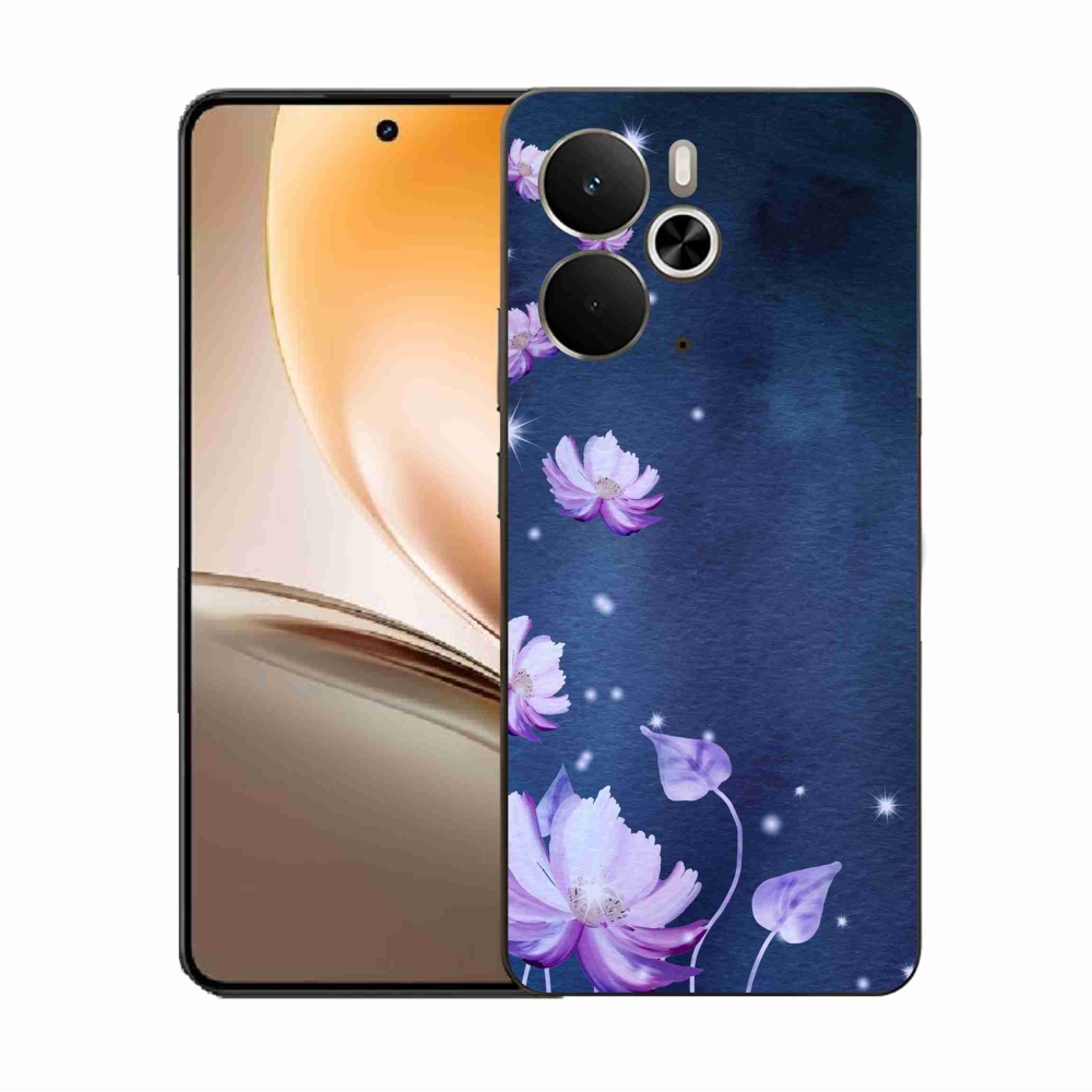 Gél borító mmCase a Realme 14 5G készülékhez - hulló virágok