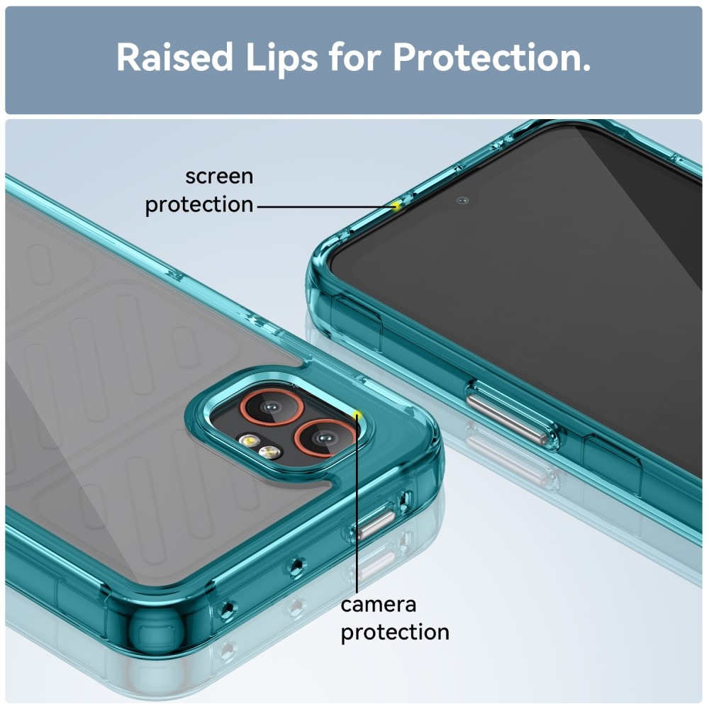 Gél tok kemény hátlappal Samsung Galaxy Xcover 7 Pro készülékhez - világoskék színben