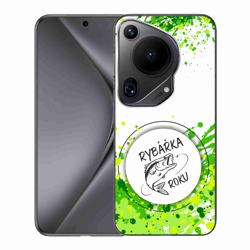 Gél borító mmCase a Huawei Pura 70 Ultra - az év horgásza fehér háttérrel